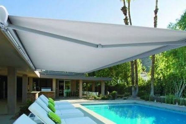 The folding arm awning